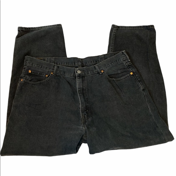 Levi’s Men’s 550 Relaxed Fit Jeans 42x32 Black - Picture 2 of 3